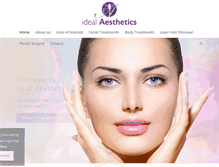 Tablet Screenshot of idealaesthetics.com